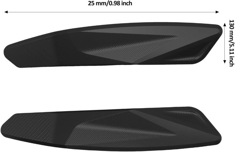 XIDAODIT For CFMOTO 675SS 675SR 675SR-R 675 SR Motorcycle Aerodynamic Spoiler Left and Right Slider Anti-Fall Decorative Cover(Black) - Image 5